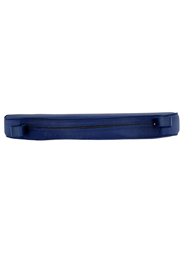 Navy Blue 2" Thick Cross Back Cushion by Chivari