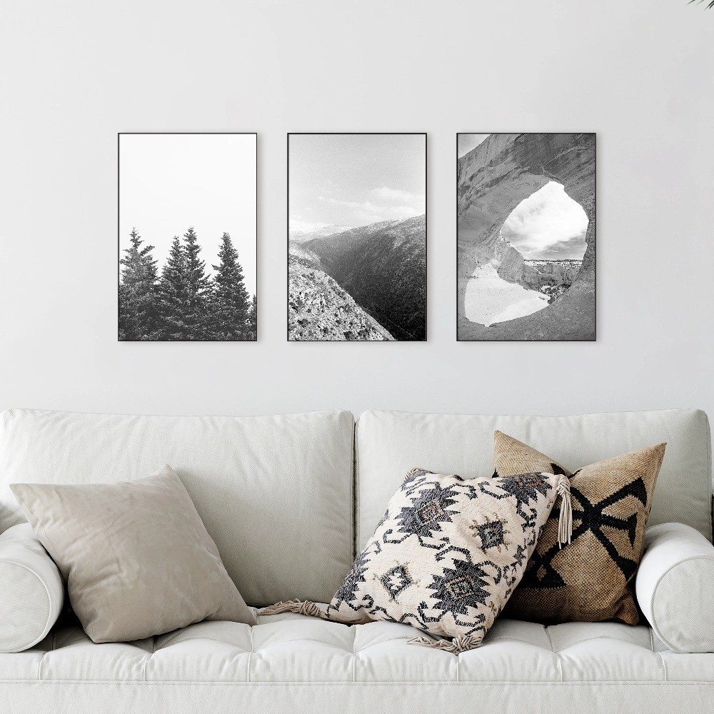 Set of 3 Black Front Loading 12x18 Picture Frames for Wall or Tabletop Display