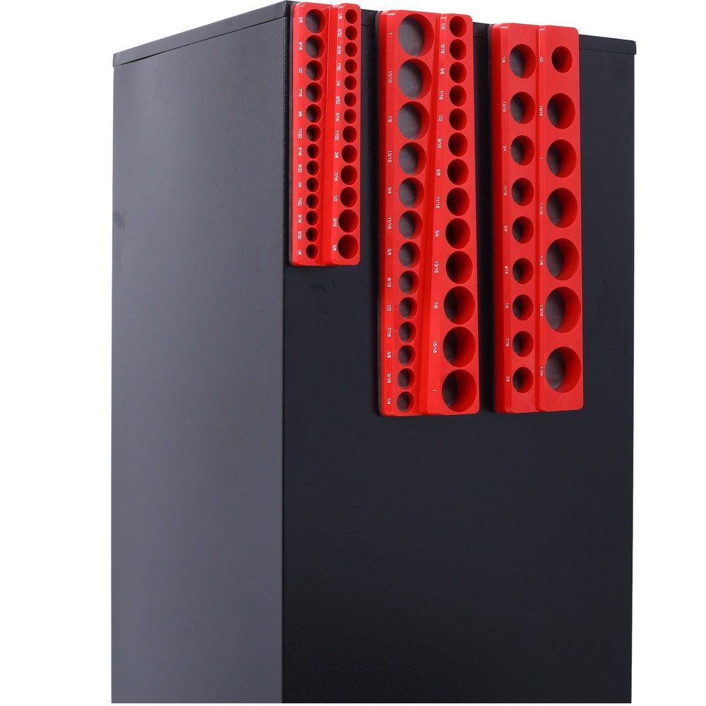 Magnetic Socket Organizer Set 68 Slots Socket Holder Set Includes 1/4" 3/8" 1/2"