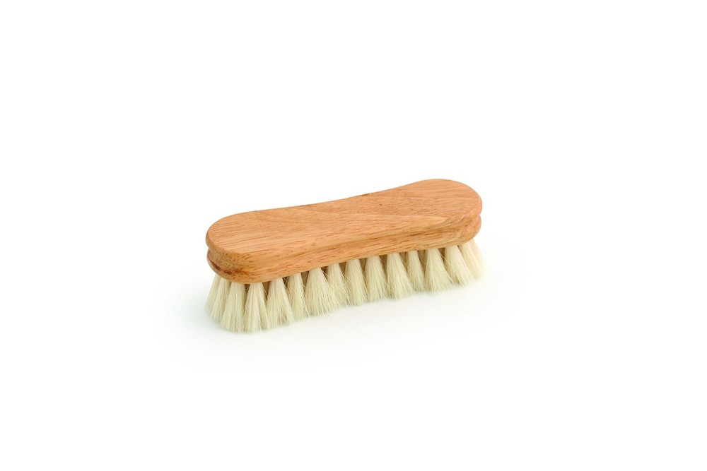 BRUSH FACE WHITE GOAT HAIR