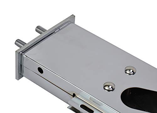 Chrome Mud Flap Hanger with Light Cut-Outs Spring Loaded 2.5" Bolt