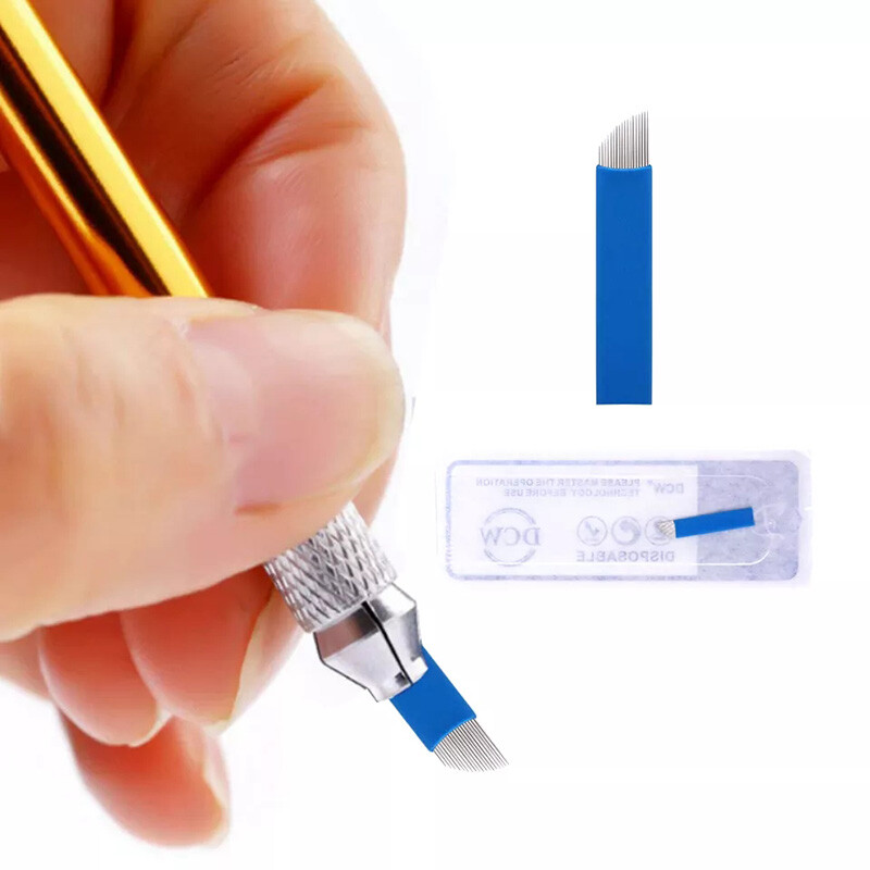 Microblading Blades Tattoo needles Permanent Makeup Needle Manual Eyebrow Blade