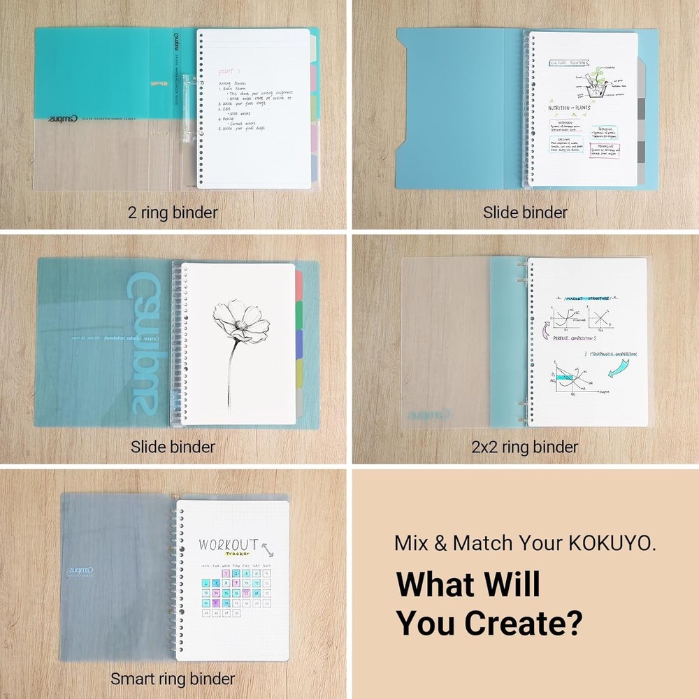A4 Loose Leaf Paper, 50 Sheets, 5x5 Graph - Smooth Writing, Japan