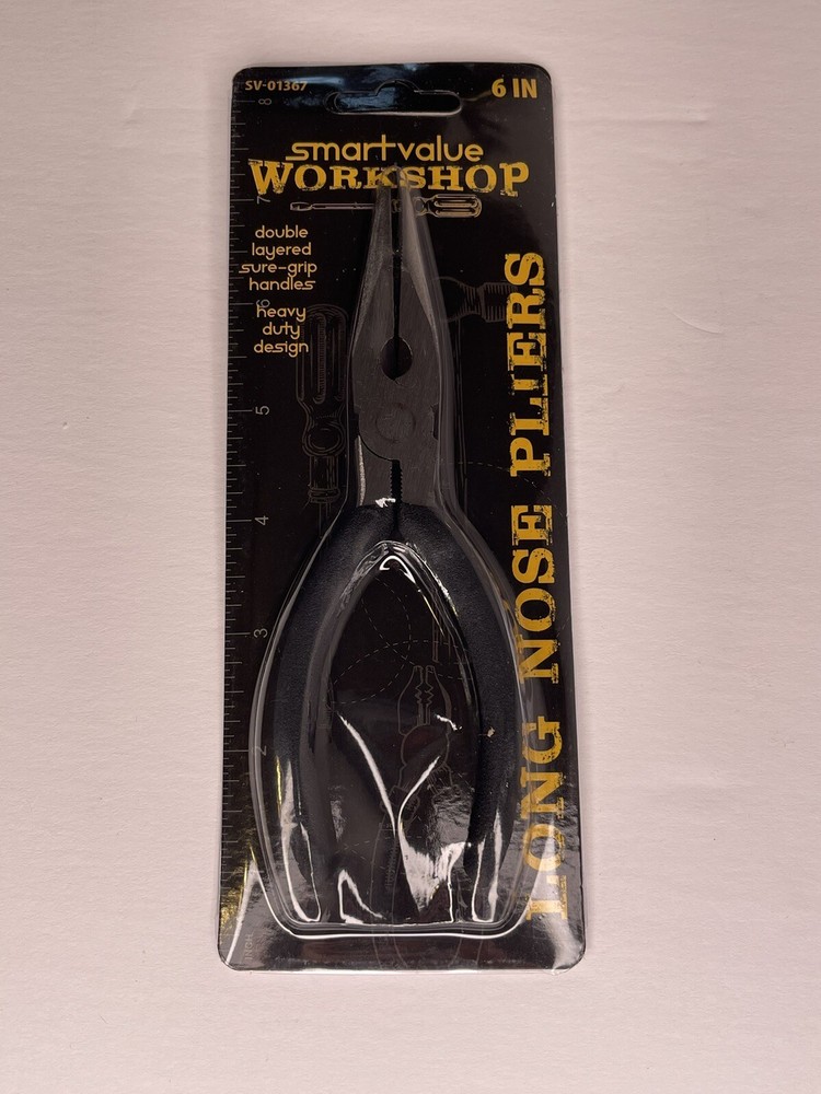 NEW SmartValue Workshop Heavy Duty Long Nose Pliers
