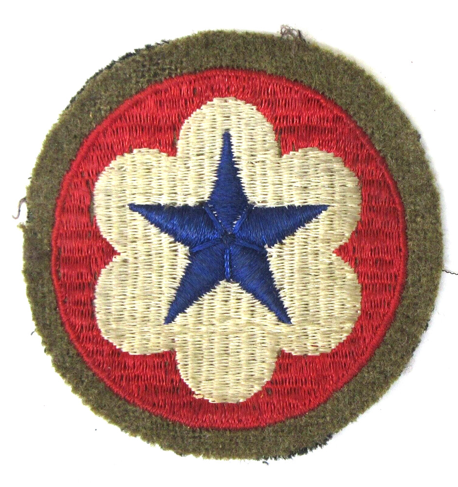 original WWII ARMY SERVICE FORCES embroidered uniform Patch mb