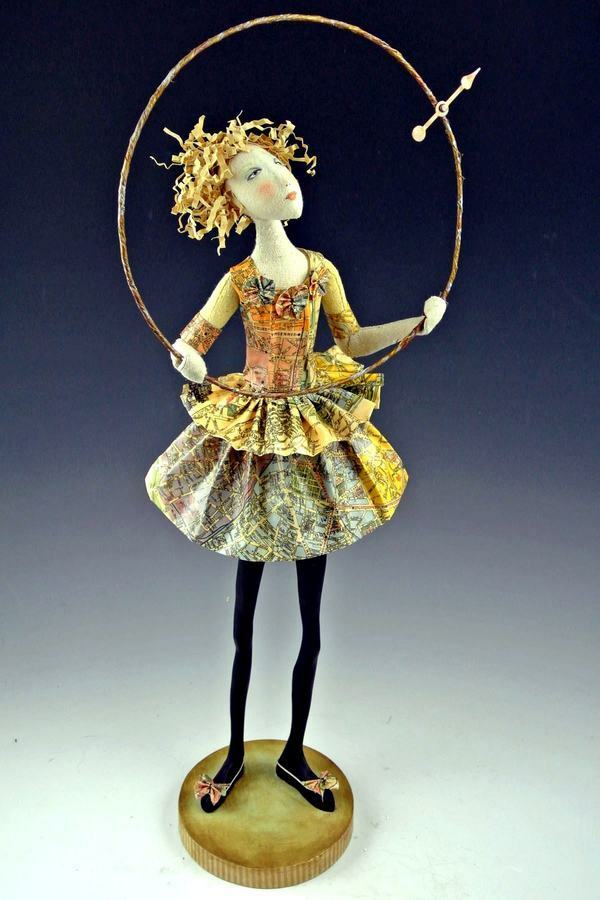 Cloth Art Doll Pattern “Finding Her True North” by Cindee Moyer