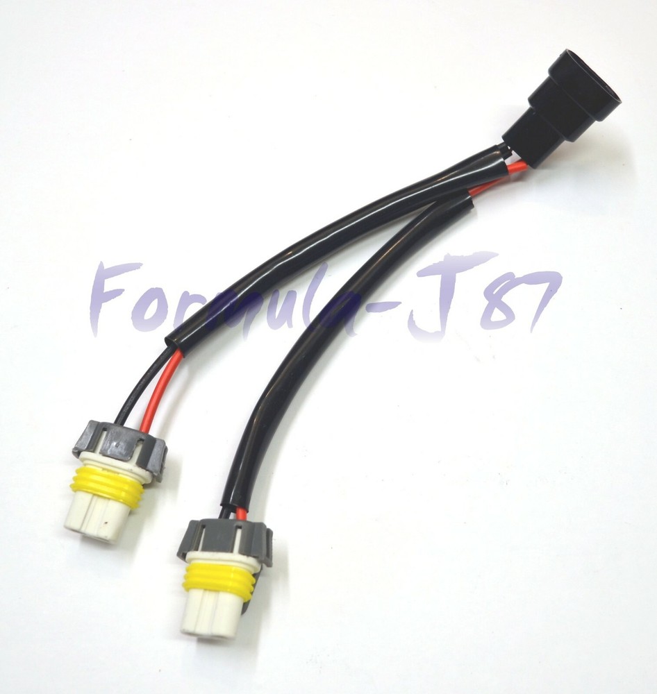 Splitter Wire Ceramic H10 9145 Two Harness Fog Light Replace Adapter Connector