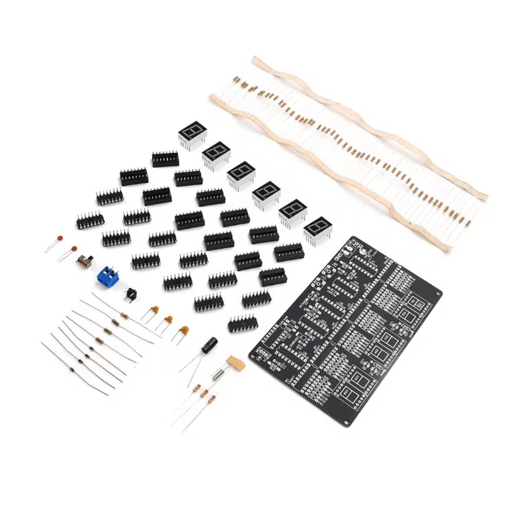 6-bit Digital Circuit Clock DIY Electronic Kit Electronic Clock Teaching Kit US
