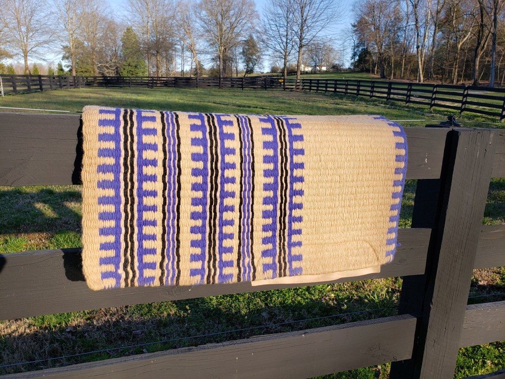 Two Wool Western Show Saddle Pads - Harris