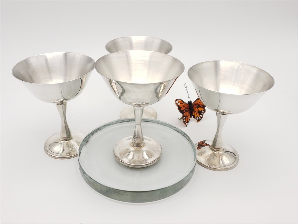 Salem Silver Plate Champagne Cup Set