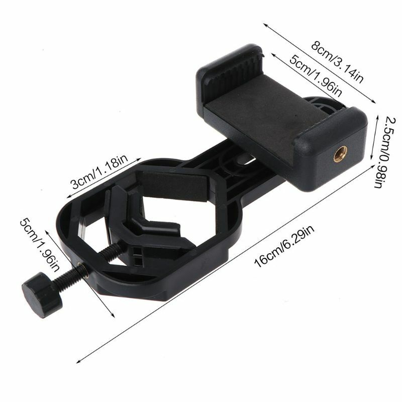 Universal CellPhone Clip Monocular Telescope Bracket Microscope Eyepiece Adapter