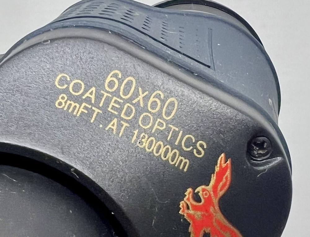 Night Working DAXGD Black Binoculars 60x60 Coated Optics W/ Strap