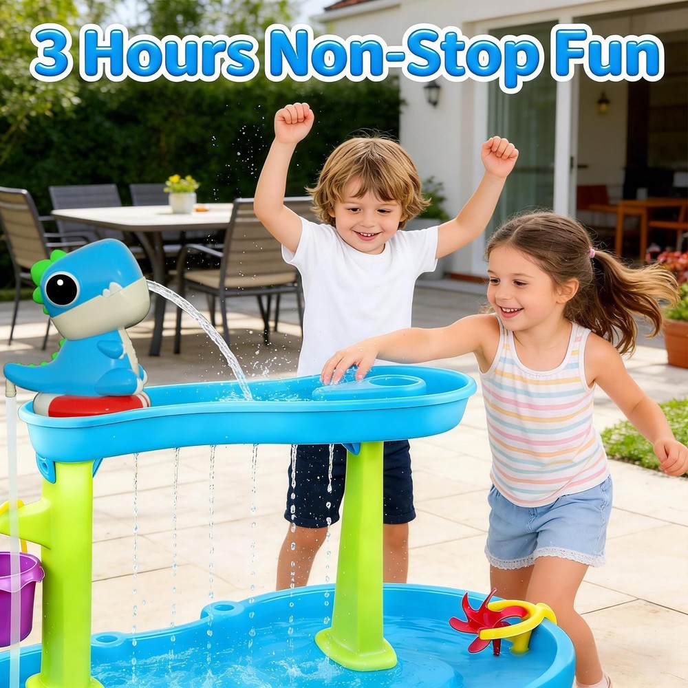 Dinosaur Water Table Pump - Rechargeable Water Pump for Water Table Accessori...