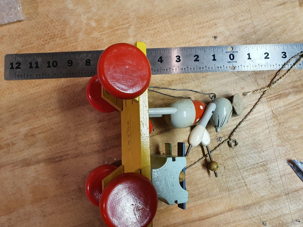 Cool Mouse Xylophone Wooden Pull Toy Works