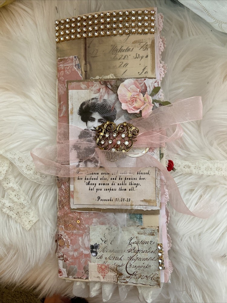 Long Thin Junk Journal Handmade