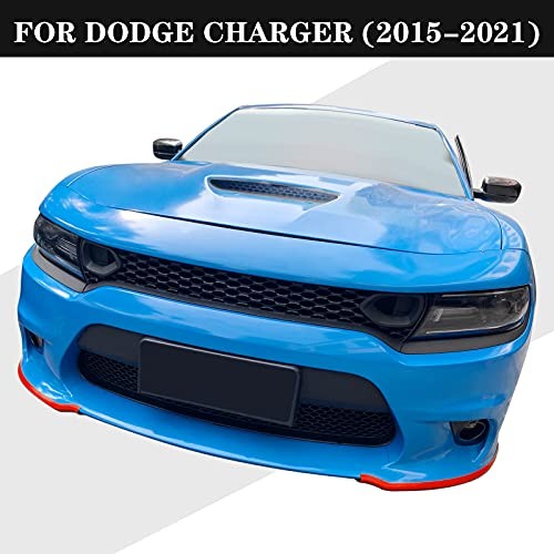 Front Bumper Lip Splitter Protector Front Shovel for 2015-2021 Dodge red