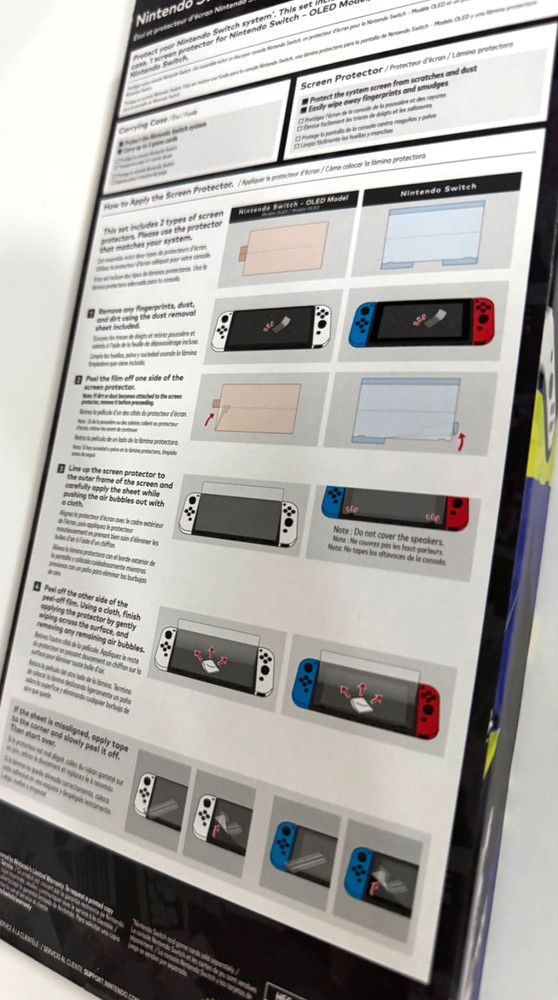 NEW Nintendo Switch Splatoon 3 Edition Carrying Case & Screen Protector