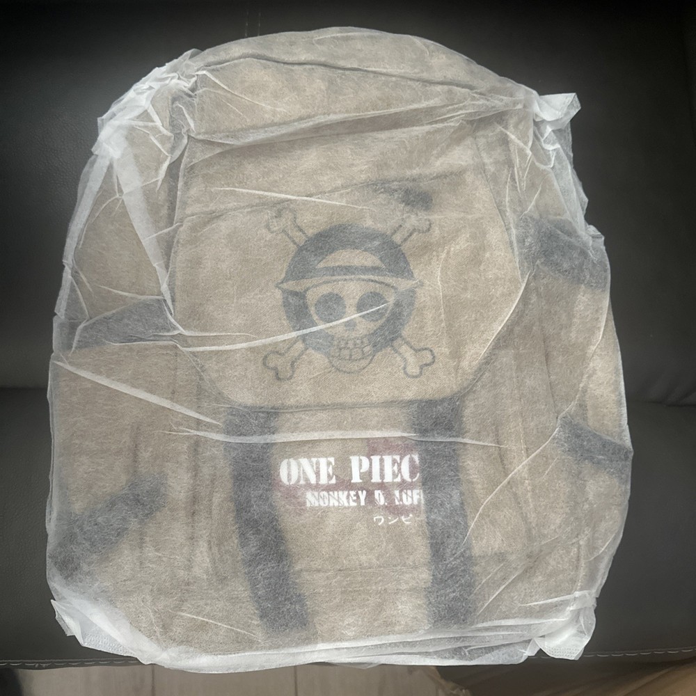 One Piece Monkey.D.Luffy  Brown Canvas ￼Backpack