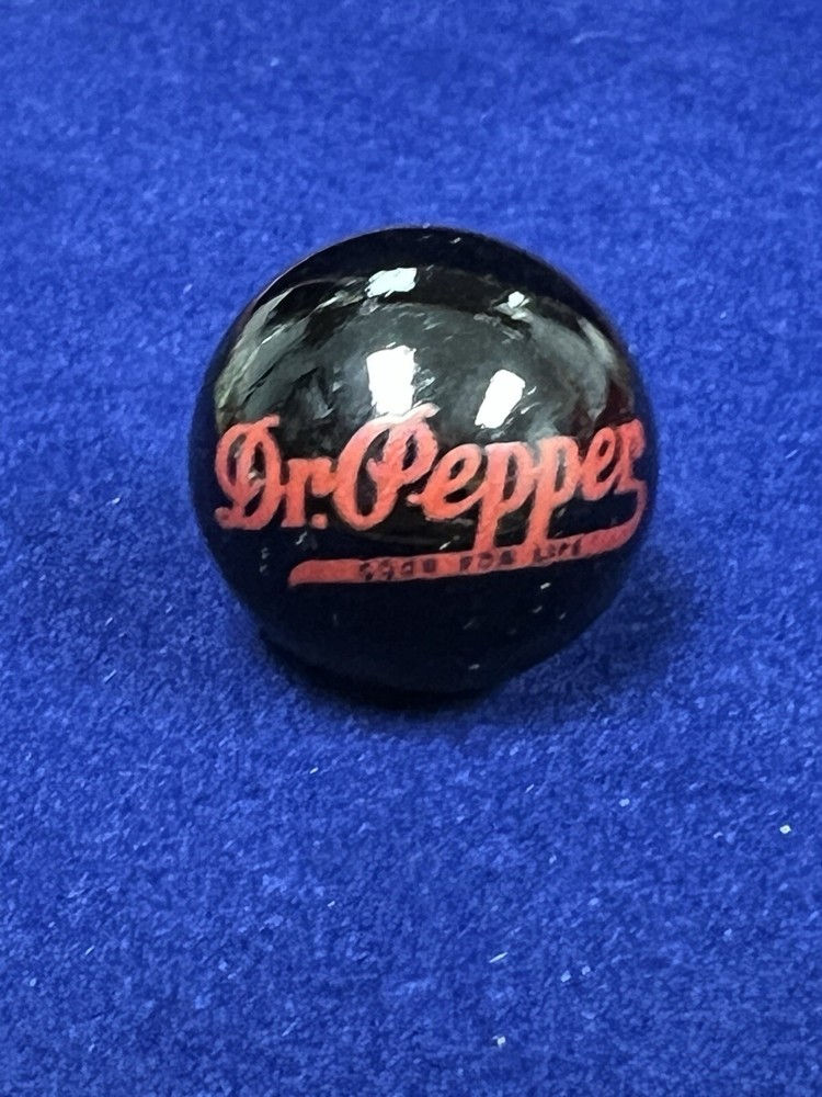 Vintage ~ Dr. Pepper ~ Black & Red ~ Advertisement Marble