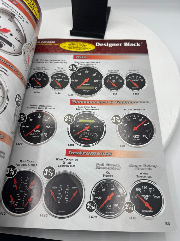 AUTOMETER COMPETITION INSTRUMENTS Parts Catalog High Performance Instrumentation