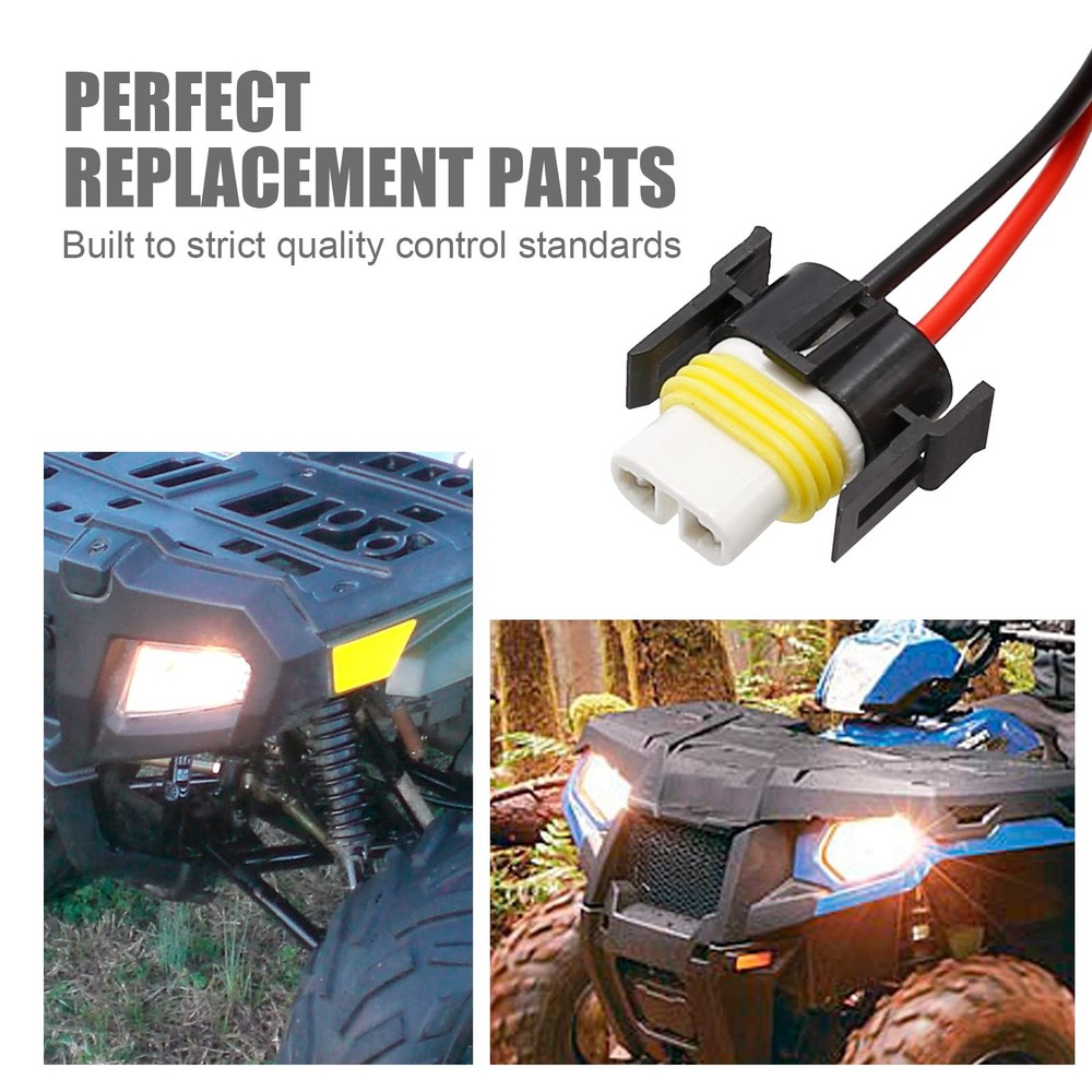 Wiring Harness Headlight Socket Headlight Connector Plug ATV Hi-Temp Pigtail