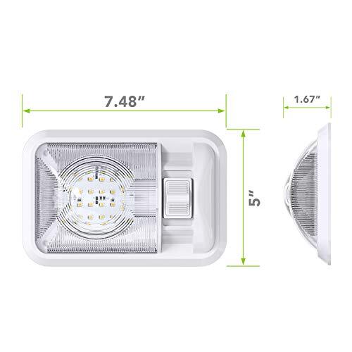 5 Pack 12V Led RV Ceiling Dome Light RV Interior Lighting for Trailer Camper wit