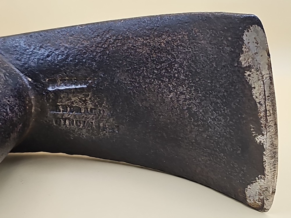 Vintage Cooper’s Adze Blacksmith Tool Hand Forged Signed Cincinnati
