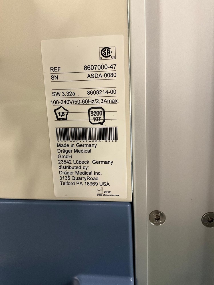 Drager Fabius GS Premium Anesthesia Machine