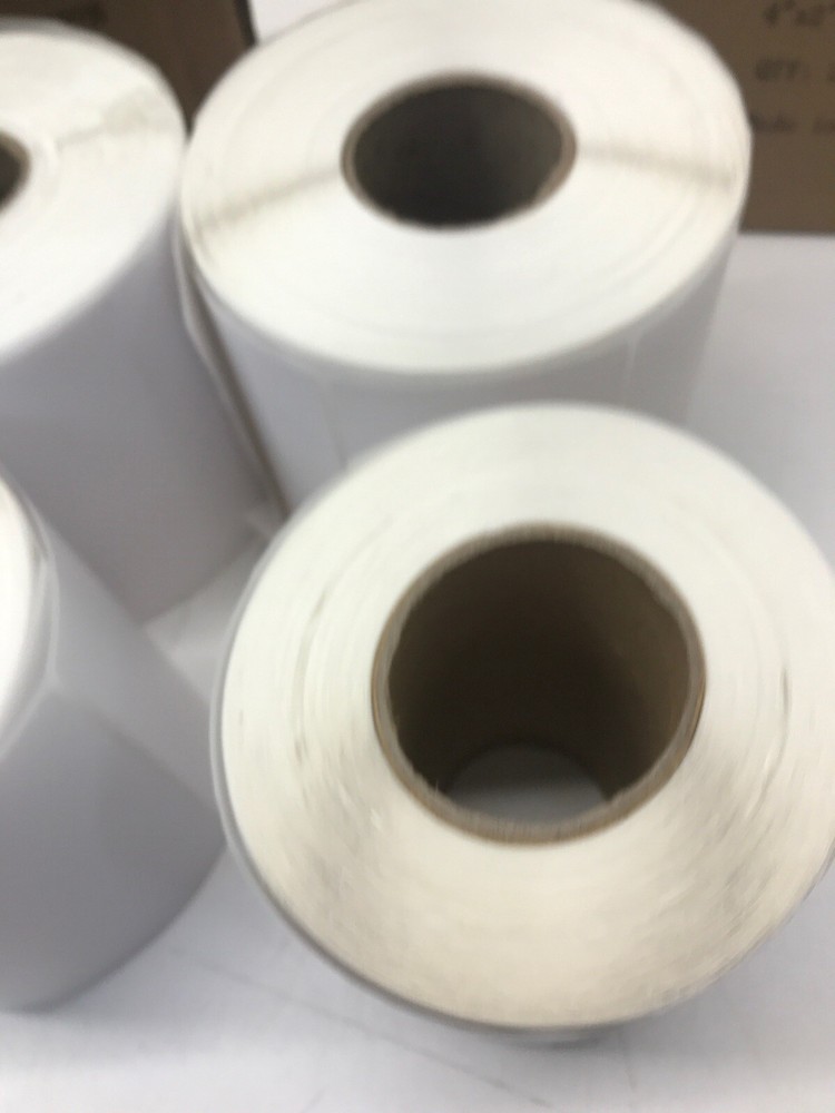 4 Rolls High Quality Direct Thermal Labels 4” x 2” - 1” Core
