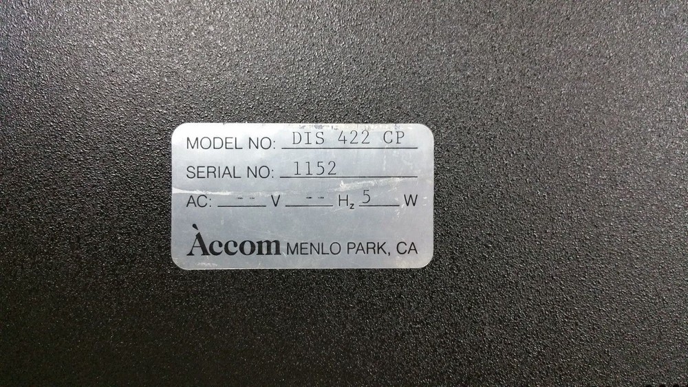 ACCOM DIS-422 Digital Image Store StillStore w/ ACCOM DIS-422 Controller