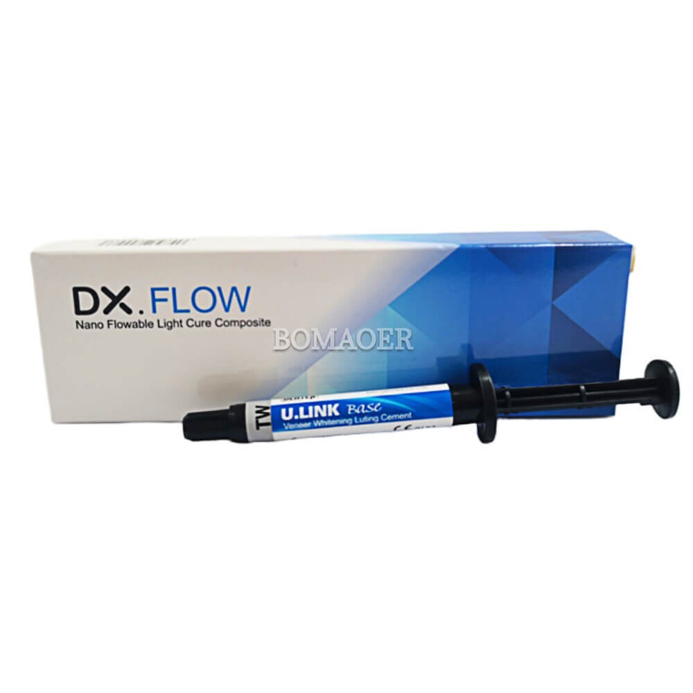 U.LINK BASE DC&LC Dental Light curing Flowable Composite Resin luting cement3g