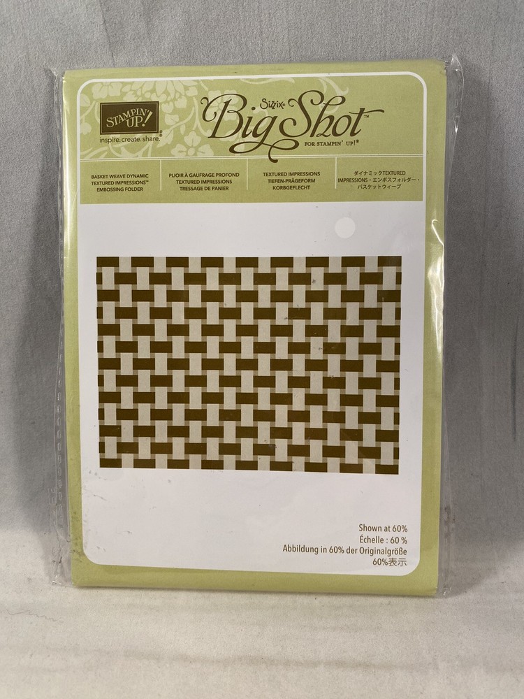BASKET WEAVE Embossing Folder Stampin Up