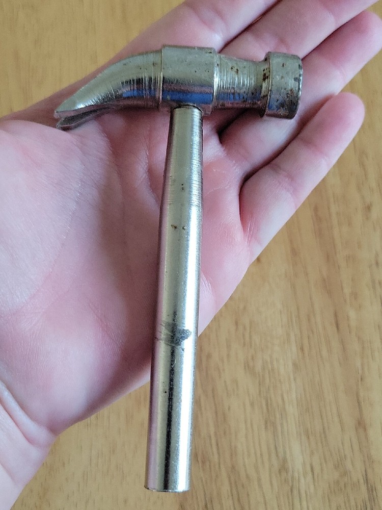 Vintage Hammer with Nesting Flat Tip Screwdrivers - Unbranded
