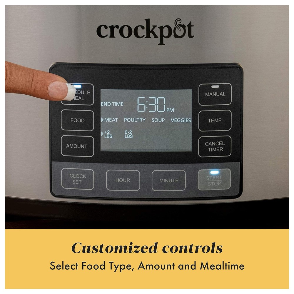 Crock-Pot 6-Quart Programmable Slow Cooker, Digital Timer and MyTime Technology