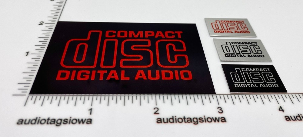 Compact Disc Digital Audio 4 Pieces Custom Made Aluminum Self Stick
