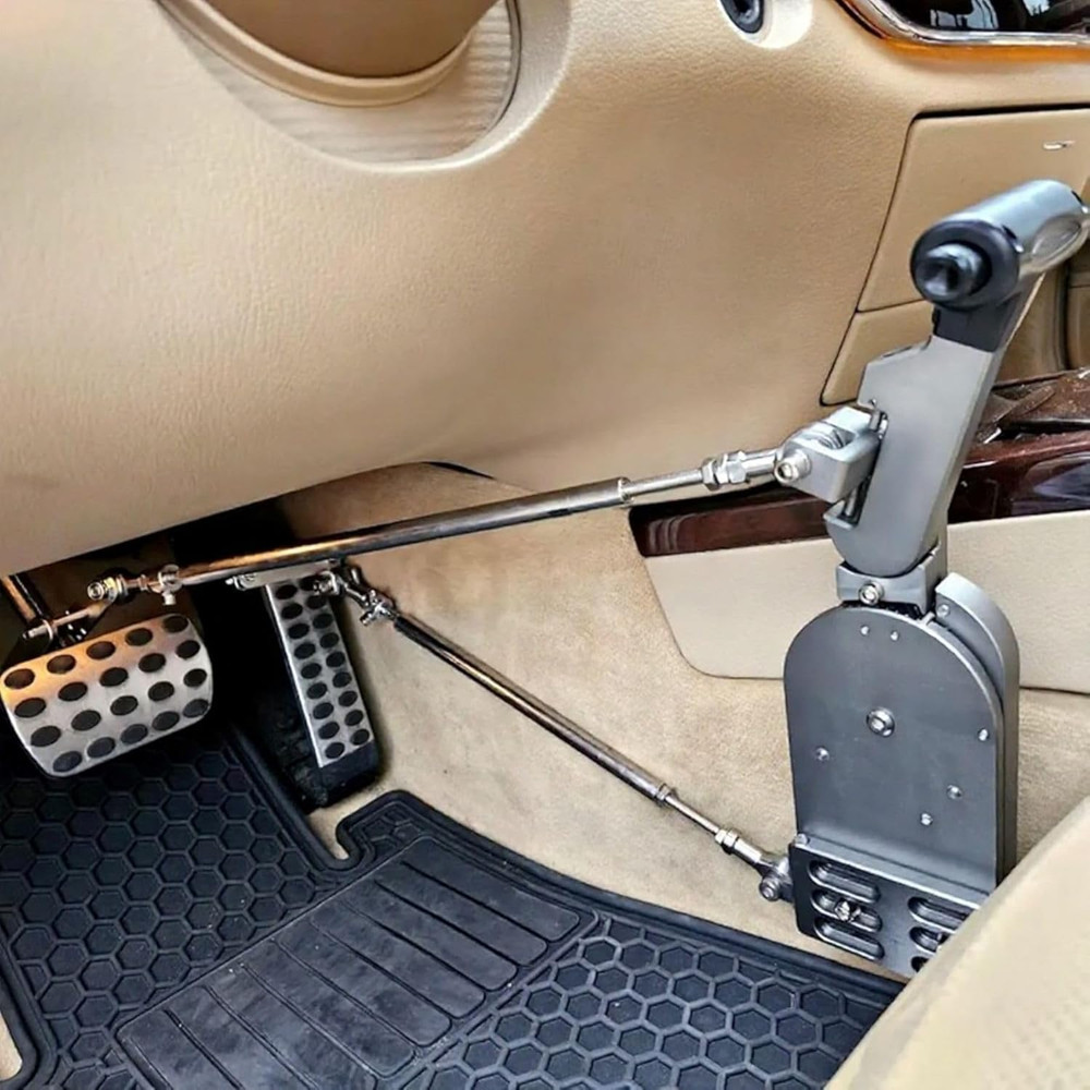 Hand Controls for Disabled Drivers Push and Pull for Automatic Cars, a Permanent