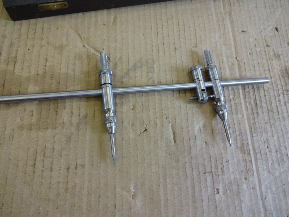 M & W Trammel set cased