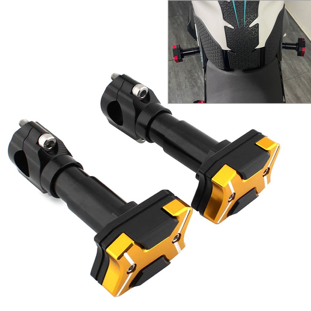 Universal Modified Engine Guard Crash Bar Frame Protector 22mm-30mm Gold Pair