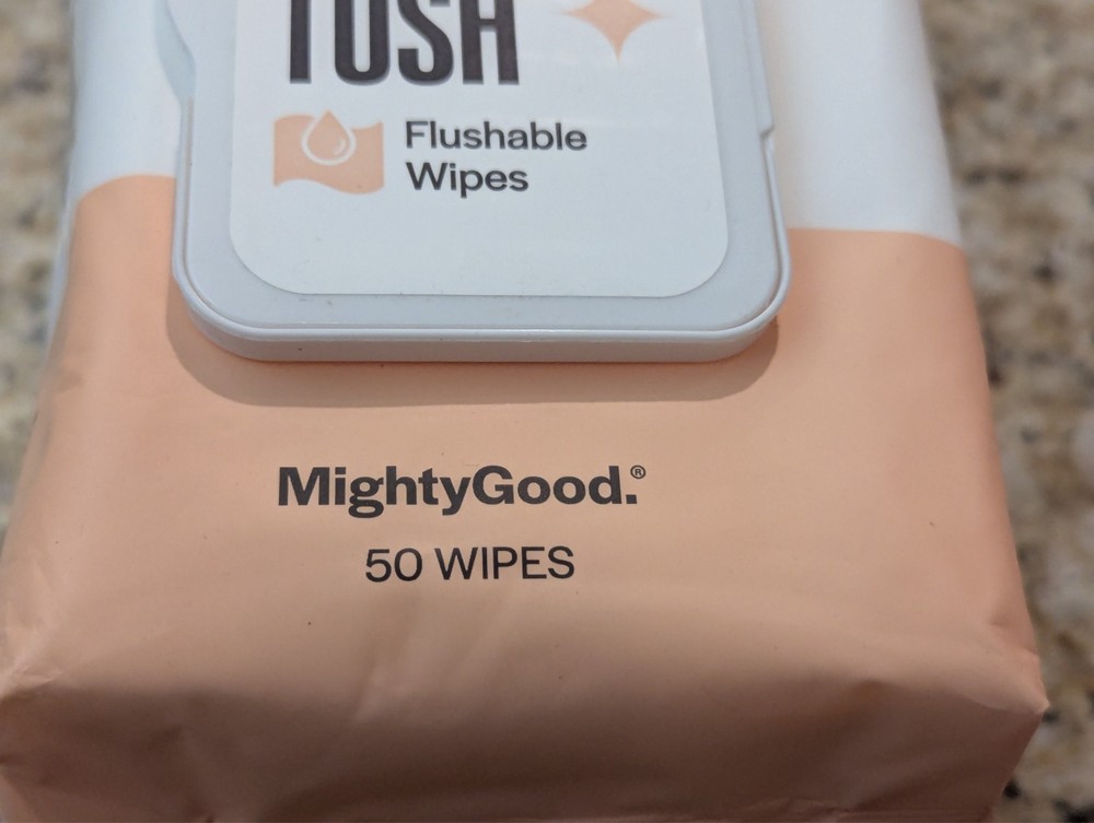 MightyGood Flushable Wipes 3 Pack Wipe that Tush 50 count each