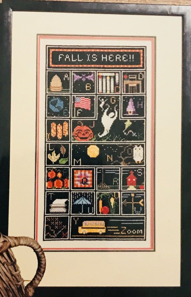 Marilynn and Jackie's FALL IS HERE Sampler Cross Stitch Pattern Instructions HTF