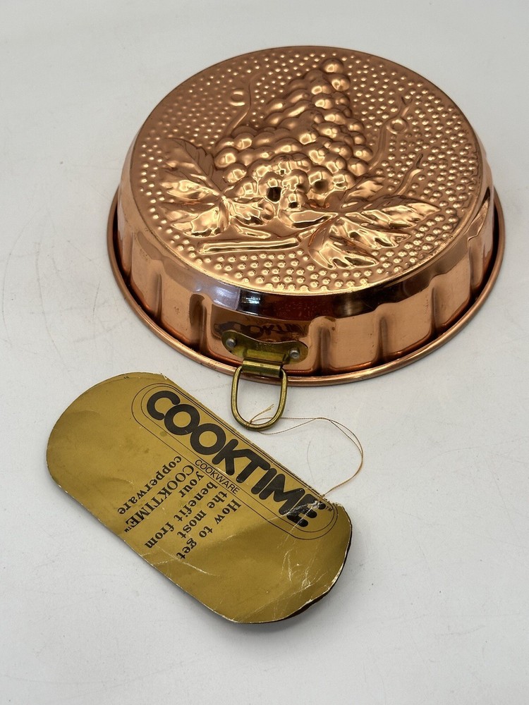 Copperware Mold Cookware Or Decorative Piece By Cooktime Grape Cluster