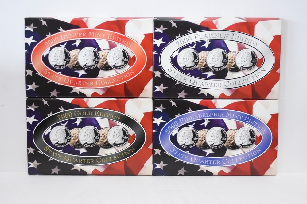 2000-P&D State Quarter Collections 4 Set Included (otx704)