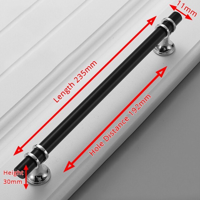 Chrome Cabinet Door Black Silver Gold Handle Kit T Bar Drawer Pull Kitchen