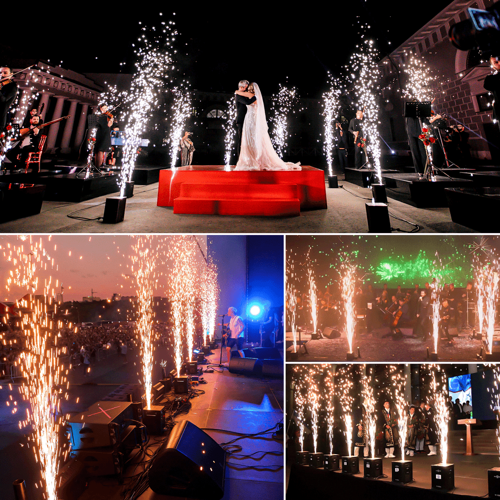 700W Cold Spark Firework Machine DMX DJ Party Wedding Stage Effect With Case