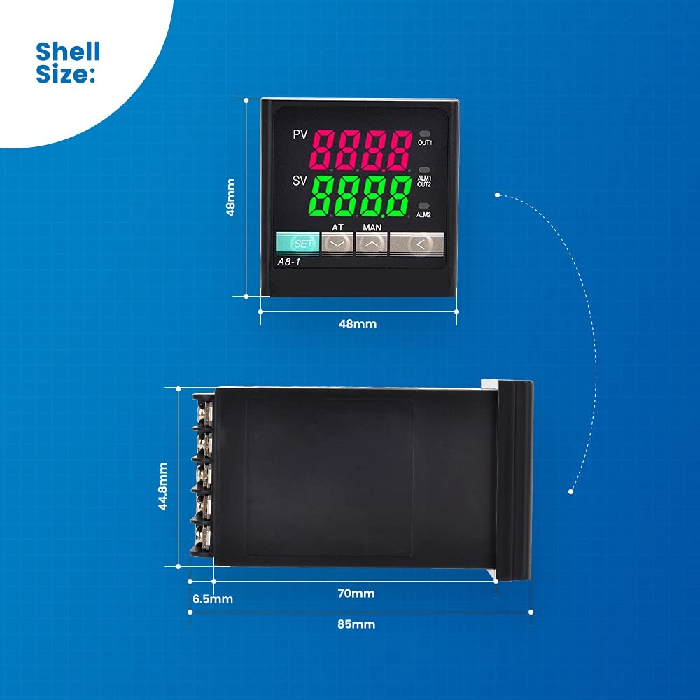 PID Temperature Controller Kit Voltage AC 100~240V Comes with SSR 40DA Solid ...