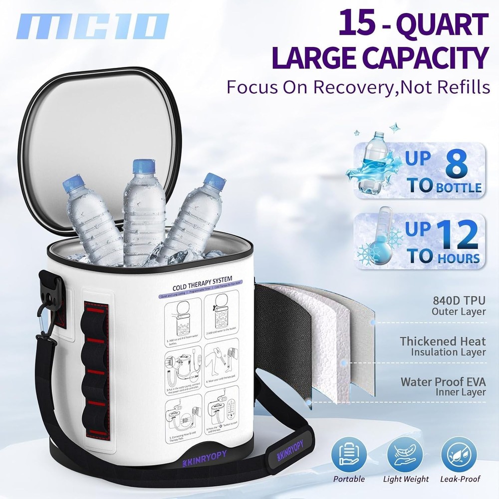 Cold Therapy Ice Machine with Continuous Circulation for Optimal Pain Management