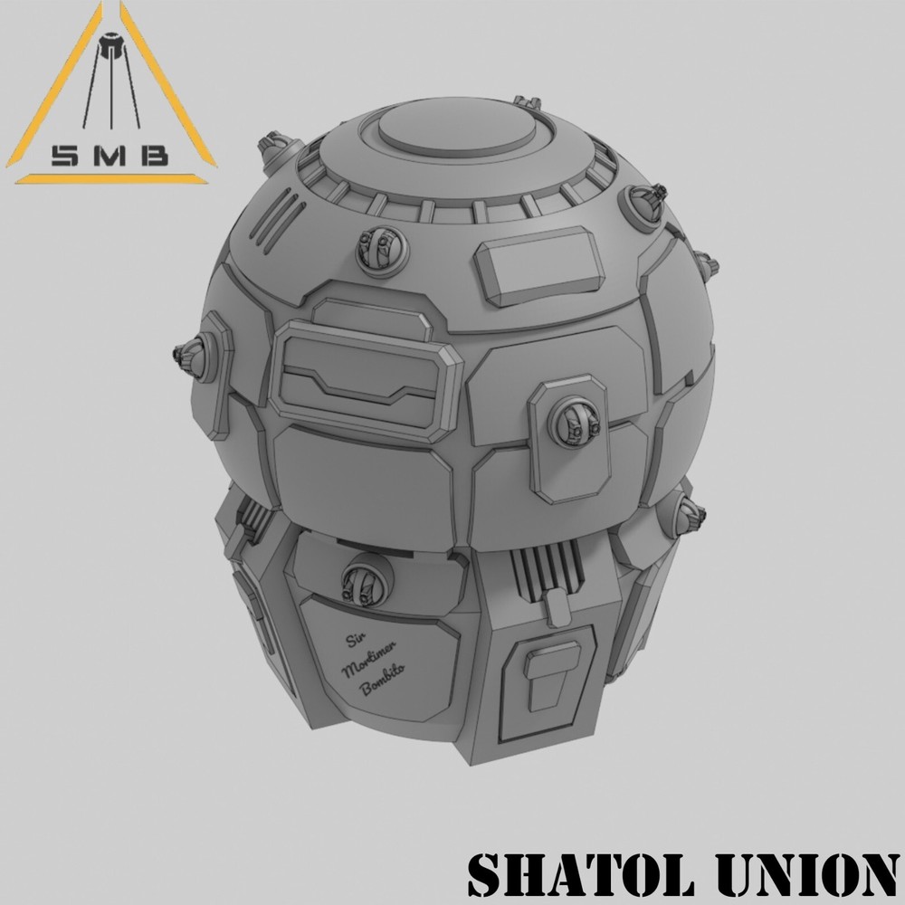 True-scale Union Class Mech Lance Dropship Tabletop War Game Terrain (6mm)