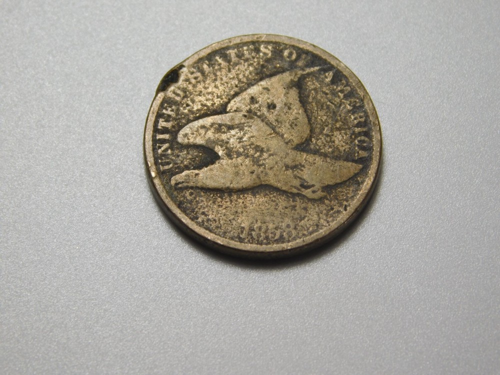 VINTAGE US COINS 1858 FLYING EAGLE ONE CENT