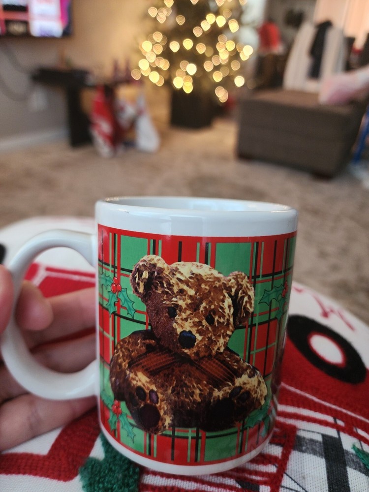 Christmas Huston Harvest Teddy Bear Mug.