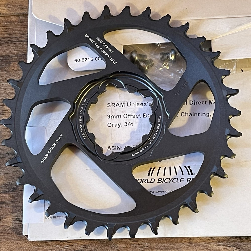 SRAM X-Sync 2 Eagle SL Direct Mount Chainring 34T Boost 3mm Offset GRAY